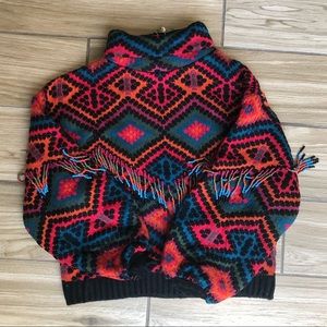 Thick patterned sweater